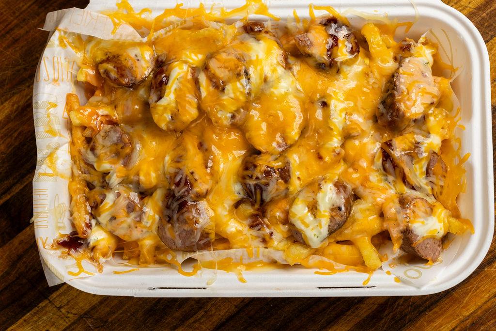 Smoked Sausage Loaded Fries